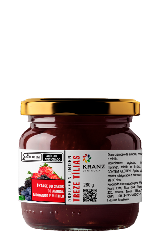 Kranz Êxtase do Sabor de Amora, Morango e Mirtilo
